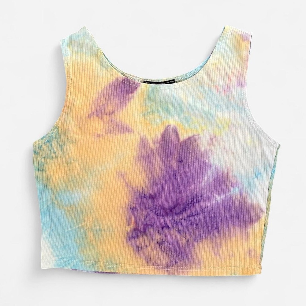 Colorful Tie-Dye Women's Crop Top